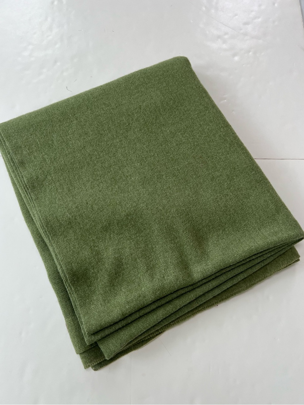 Kenwood virgin wool Blanket made in Canada vintage farmhouse  Rustic 75”x86”